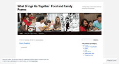 Desktop Screenshot of foodandfamilypoems.wordpress.com