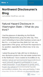 Mobile Screenshot of northwestdisclosures.wordpress.com