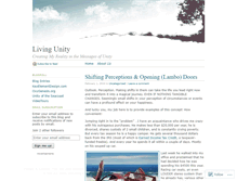 Tablet Screenshot of livingunity.wordpress.com