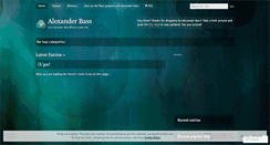 Desktop Screenshot of djalexanderbass.wordpress.com