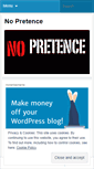 Mobile Screenshot of nopretence.wordpress.com
