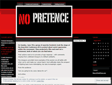 Tablet Screenshot of nopretence.wordpress.com
