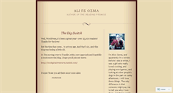 Desktop Screenshot of aliceozma.wordpress.com