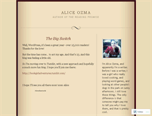 Tablet Screenshot of aliceozma.wordpress.com