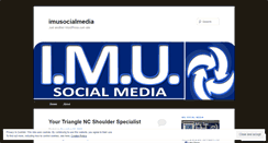 Desktop Screenshot of imusocialmedia.wordpress.com