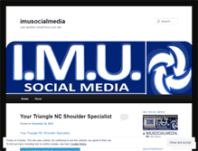 Tablet Screenshot of imusocialmedia.wordpress.com