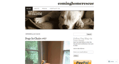 Desktop Screenshot of cominghomerescue.wordpress.com