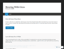 Tablet Screenshot of brewingwithgizzo.wordpress.com