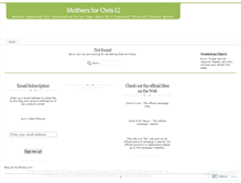Tablet Screenshot of mothersforchrisg.wordpress.com