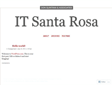 Tablet Screenshot of itsantarosa.wordpress.com