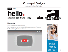 Tablet Screenshot of crosseyeddesigns.wordpress.com