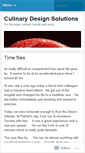 Mobile Screenshot of culinarydesignsolutions.wordpress.com