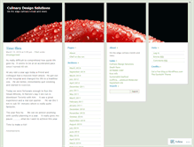 Tablet Screenshot of culinarydesignsolutions.wordpress.com