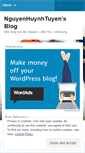 Mobile Screenshot of nguyenhuynhtuyen.wordpress.com