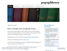 Tablet Screenshot of popuplibrary.wordpress.com