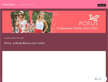 Tablet Screenshot of porusfashion.wordpress.com