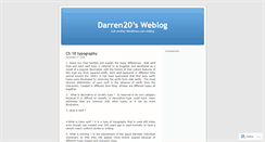 Desktop Screenshot of darren20.wordpress.com