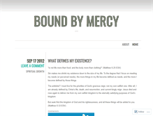 Tablet Screenshot of boundbymercy.wordpress.com