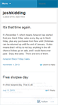Mobile Screenshot of joshkidding.wordpress.com
