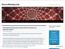 Tablet Screenshot of flavorofthedayclub.wordpress.com