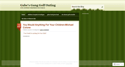 Desktop Screenshot of gabesganggolf.wordpress.com