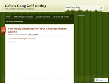 Tablet Screenshot of gabesganggolf.wordpress.com