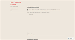 Desktop Screenshot of christianrealist.wordpress.com