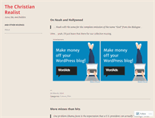 Tablet Screenshot of christianrealist.wordpress.com