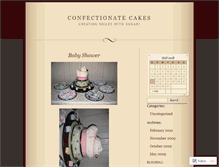 Tablet Screenshot of confectionatecakes.wordpress.com