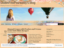 Tablet Screenshot of glutenfreefearlessly.wordpress.com