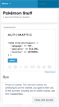 Mobile Screenshot of pokemonstuff1.wordpress.com