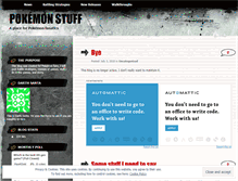 Tablet Screenshot of pokemonstuff1.wordpress.com