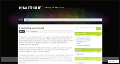 Desktop Screenshot of khalithulie.wordpress.com