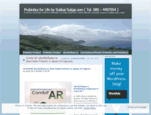 Tablet Screenshot of probiotics4life.wordpress.com