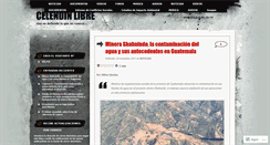Desktop Screenshot of celendinlibre.wordpress.com