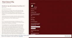 Desktop Screenshot of musicgizmos.wordpress.com