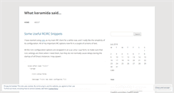 Desktop Screenshot of keramida.wordpress.com