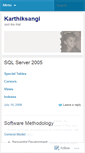 Mobile Screenshot of karthiksangi.wordpress.com