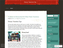 Tablet Screenshot of disneyvacationfan.wordpress.com