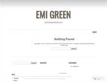 Tablet Screenshot of emigreenmusic.wordpress.com