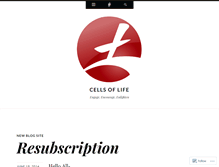 Tablet Screenshot of cellsoflife.wordpress.com