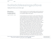 Tablet Screenshot of holisticblessingsoflove.wordpress.com