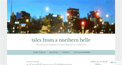 Desktop Screenshot of belleinthenorth.wordpress.com