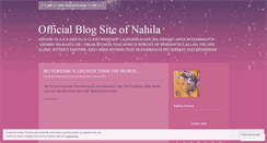 Desktop Screenshot of blognahila.wordpress.com