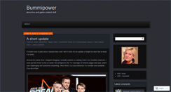 Desktop Screenshot of bummipower.wordpress.com