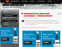 Tablet Screenshot of bookgeneration.wordpress.com