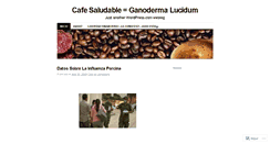 Desktop Screenshot of cafecitomilagroso.wordpress.com