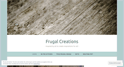 Desktop Screenshot of frugalcreations.wordpress.com