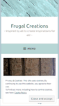 Mobile Screenshot of frugalcreations.wordpress.com