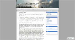 Desktop Screenshot of abdelkafy.wordpress.com